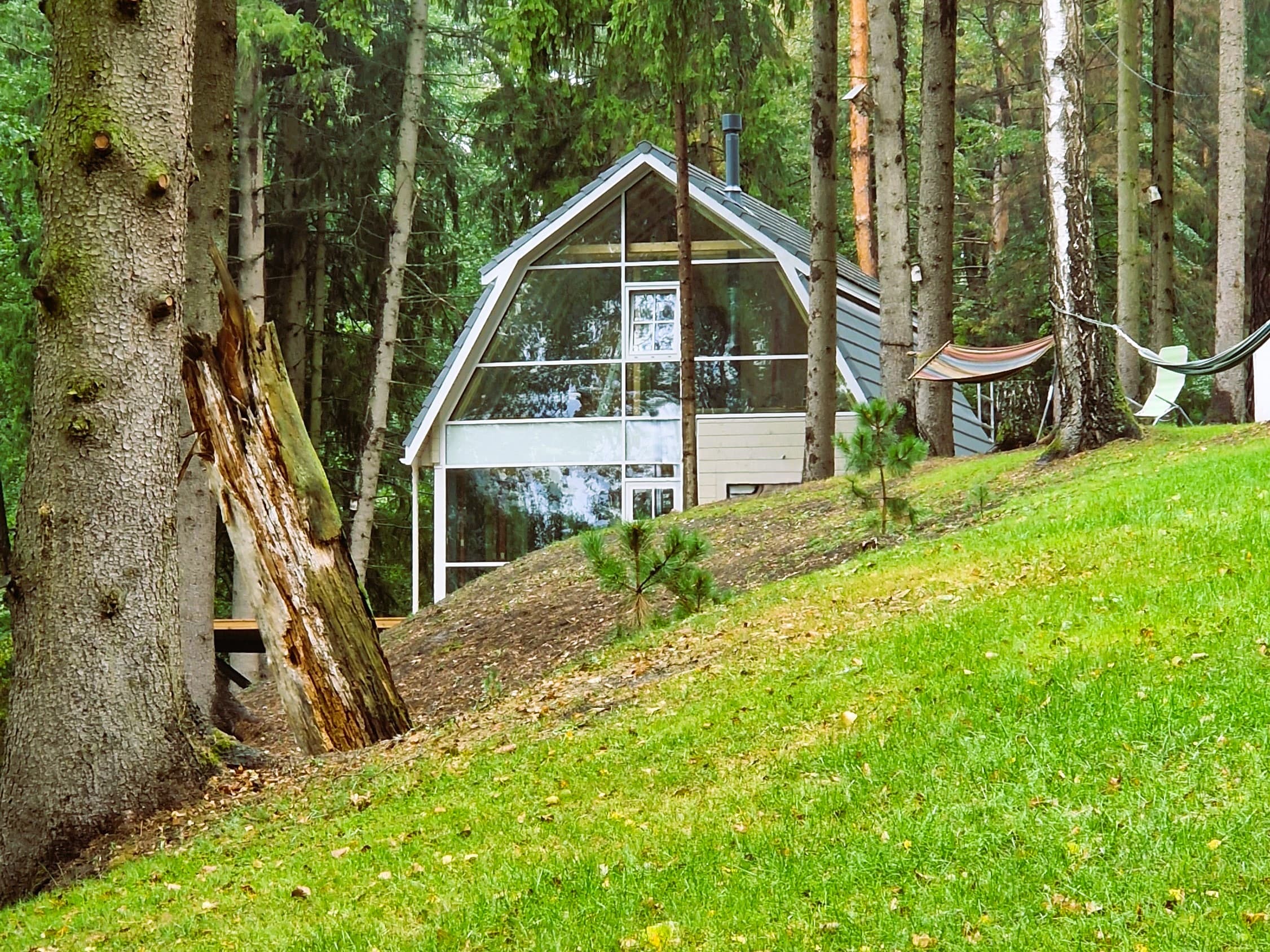 Auksinio atspalvio stiklo konstrukcija miške, Druskininkai