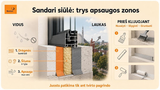 Aliuminio langų montavimas Marijampolėje: dažniausiai daromos klaidos
